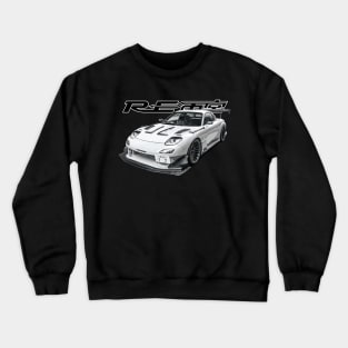 RE Amemiya Car automotive tuning rx7 fd3s n-1 body kit Crewneck Sweatshirt